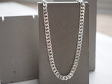 Unisex Solid Sterling Silver Curb Chain