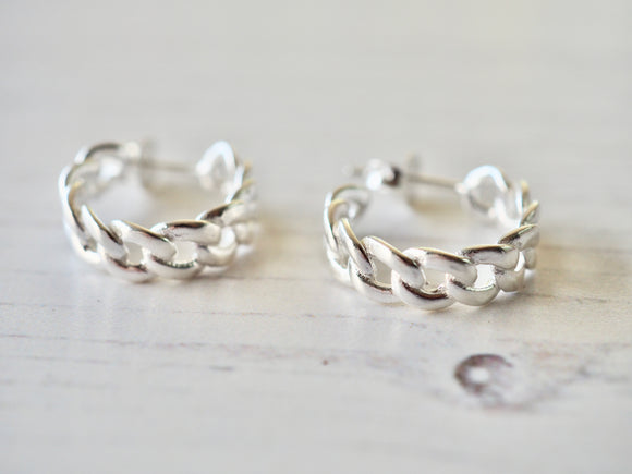 Curb Chain Hoops