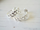 Curb Chain Hoops