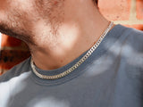 Unisex Solid Sterling Silver Curb Chain
