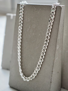Unisex Solid Sterling Silver Curb Chain