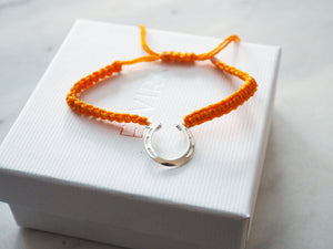 Orange Horseshoe Bracelet