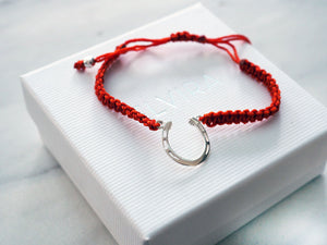 Red Horseshoe Bracelet