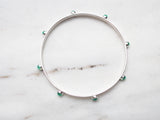Green Onyx Stud Bangle