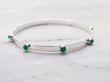 Green Onyx Stud Bangle