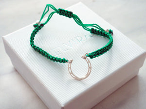 Green Horseshoe Bracelet