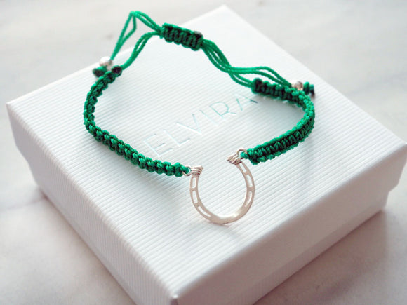 Green Horseshoe Bracelet