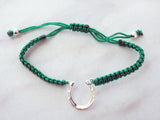 Green Horseshoe Bracelet