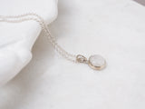 Rainbow Moonstone Pendant Necklace