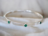 Green Onyx Stud Bangle