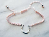 Pink Horseshoe Bracelet