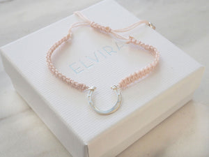 Pink Horseshoe Bracelet